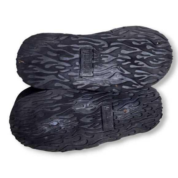 Sold-Demonia acid green glow in the dark mega platform knee-high boots size 7 US - Picture 9 of 10